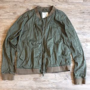 H&M army green bomber jacket